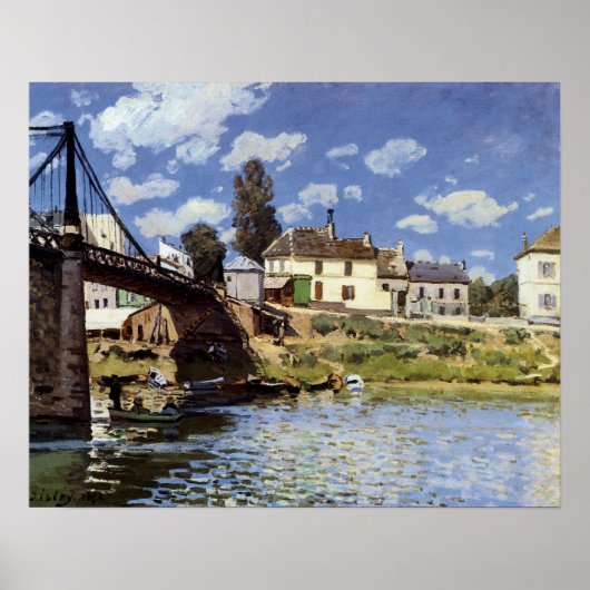 Poster Le pont de Villeneuve-la-Garenne (Devant)