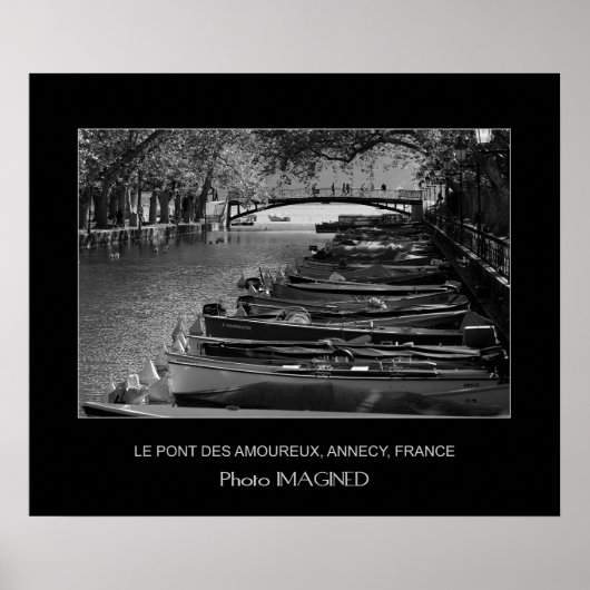 POSTER LE PONT DES AMOURS, ANNECY, FRANCE (Devant)