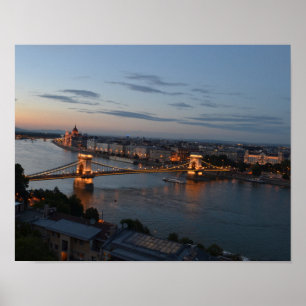 Poster Le Pont des Chaînes de Budapest