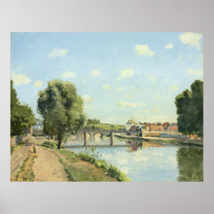 Poster Le Pont Du Chemin De Fer Camille Pissarro