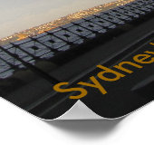 Poster Le pont du port et l'opéra de Sydney (Coin)