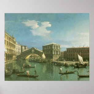 Poster Le pont du Rialto, Venise
