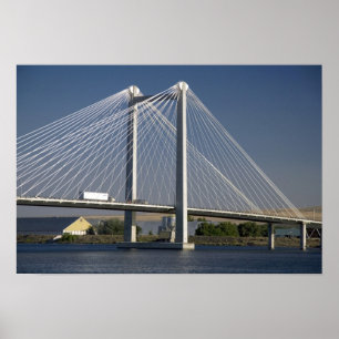 Poster Le pont Ed Hendler enjambe le fleuve Columbia