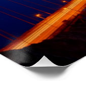 Poster Le pont emblématique avec San Francisco (Coin)