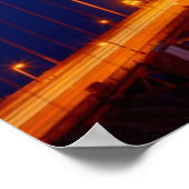 Poster Le pont emblématique avec San Francisco (Coin)