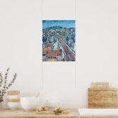 Poster Le pont ferroviaire de Meulen (Cuisine)