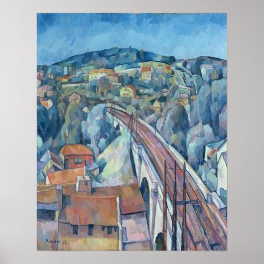 Poster Le pont ferroviaire de Meulen (Devant)
