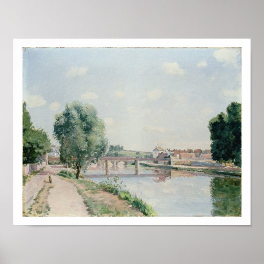Poster Le pont ferroviaire, Pontoise (Devant)