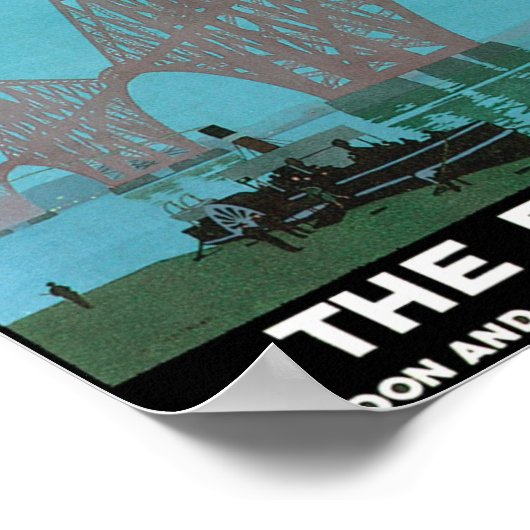 Poster Le pont Forth - Chemin de fer du Nord-Est (Coin)