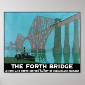 Poster Le pont Forth - Chemin de fer du Nord-Est (Devant)