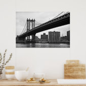 Poster Le pont Manhattan à New York (Cuisine)