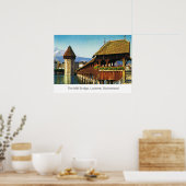 Poster Le pont Mill, Lucerne, Suisse (Cuisine)