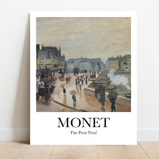 Poster Le Pont Neuf par Claude Monet