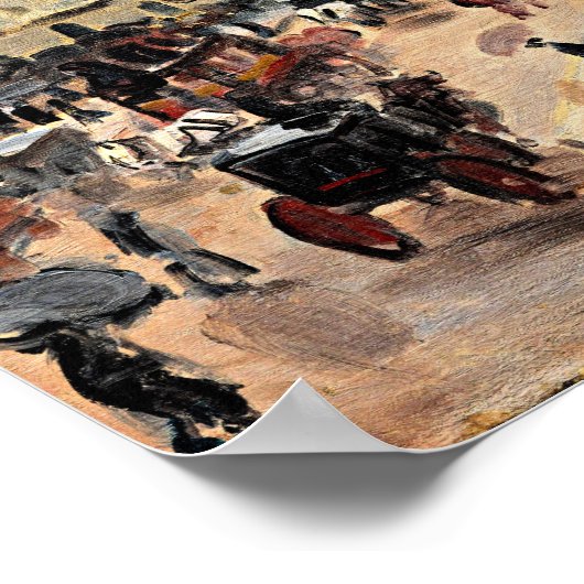 Poster Le Pont Neuf par Claude Monet (Coin)