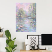 Poster Le Pont Pastel de l'Art Mural de l'Esprit Calme (Bureau à domicile)