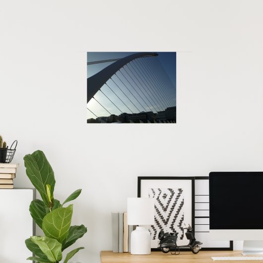 Poster Le pont Samuel Beckett, Dublin (Bureau à domicile)