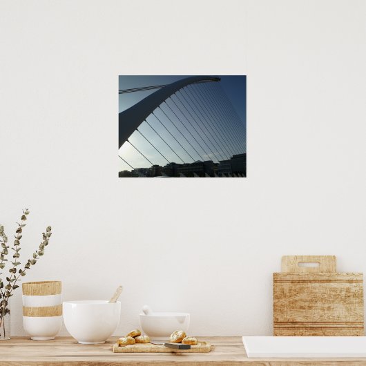 Poster Le pont Samuel Beckett, Dublin (Cuisine)