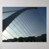 Poster Le pont Samuel Beckett, Dublin (Devant)