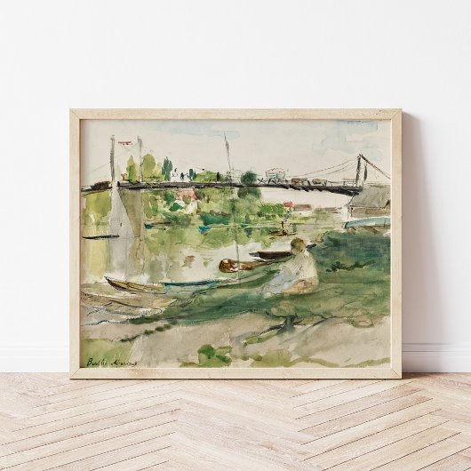 Poster Le Pont sur l'Oise | Berthe Morisot