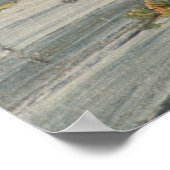 Poster Le pont Trinquetaille de Van Gogh, Arles (1888) (Coin)