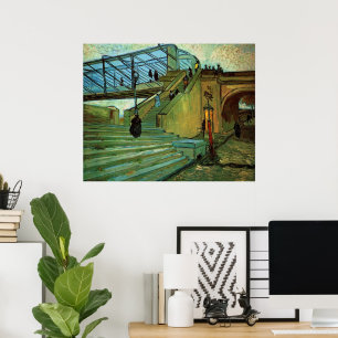 Poster Le pont Trinquetaille par Vincent van Gogh