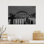 Poster Le pont Tyne de nuit (Cuisine)