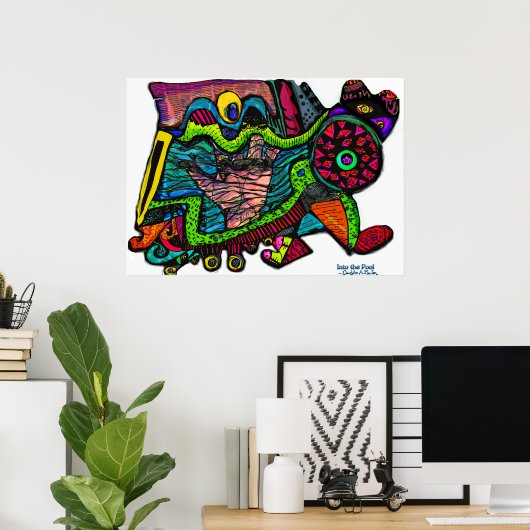 Poster Le Pool de la Création stephen roi inspiré image (Bureau à domicile)