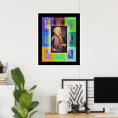 Poster Le Pop Art petit Mozart (Bureau à domicile)