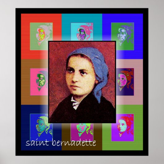 Poster Le Pop Art Saint Bernadette (Devant)