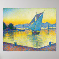 Le port au coucher du soleil, Signac