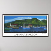 Poster Le port de Lahaina (Devant)