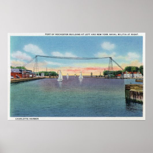 Poster Le port de Rochester et la milice navale NY (Devant)