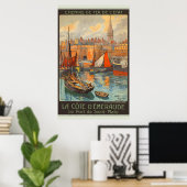 Poster Le Port de Saint-Malo (Bureau à domicile)