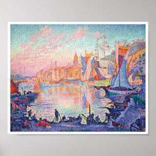 Poster Le Port de Saint-Tropez, Signac