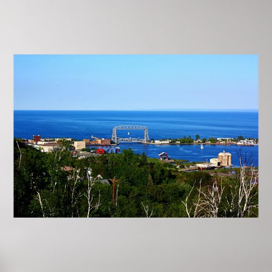 Poster Le port de Skyline (Devant)