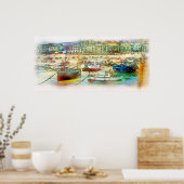 POSTER LE PORT EN TANT QUE PEINTURE (Cuisine)