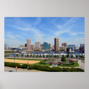 Poster Le port intérieur de Baltimore