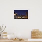 Poster Le port intérieur de nuit (Cuisine)