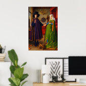 Poster Le Portrait Arnolfini de Jan van Eyck (Bureau à domicile)