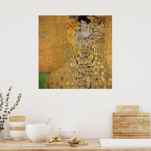 Poster Le portrait d'Adele Bloch-Bauer I par Klimt (Cuisine)