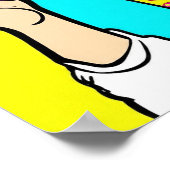 Poster Le portrait de la pizza (Coin)