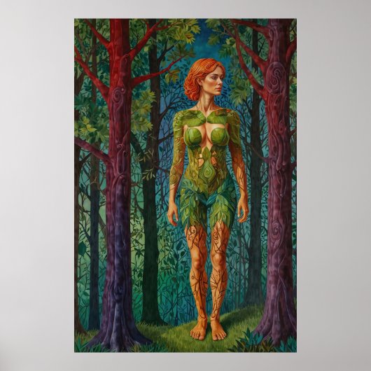 Poster « Le Portrait de Viridra » - Veines de la Canopée (Devant)
