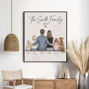 Poster Le portrait personnalisé de la famille Smith 2027