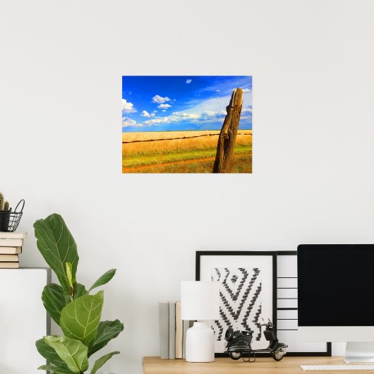 Poster Le poste de clôture (Bureau à domicile)