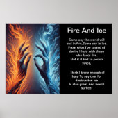 Poster Le pouvoir du feu et de la glace (Devant)