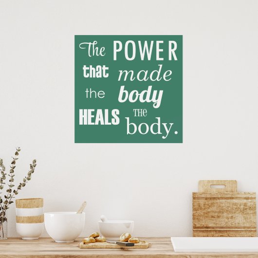 Poster Le Pouvoir Qui A Fait De L'Affiche Chiropratique C (Cuisine)