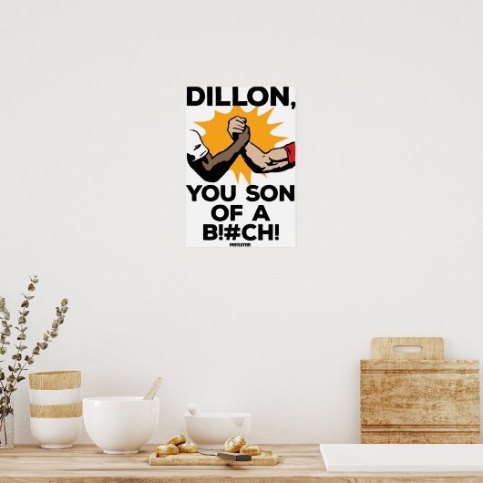 Poster Le Prédateur Dillon, Fils D'Un (Cuisine)