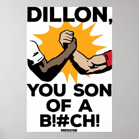 Poster Le Prédateur Dillon, Fils D'Un (Devant)