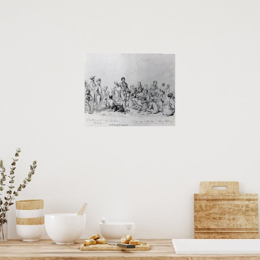 Poster Le prédicateur, 1837 (Cuisine)