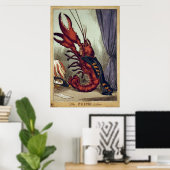 Poster Le Premier Homard (Bureau à domicile)
